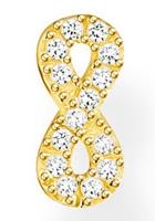 Thomas Sabo Single-Ohrstecker »Infinity gold, Infinity silber, H2216-051-14, H2216-414-14«, mit Zirkonia (synth)
