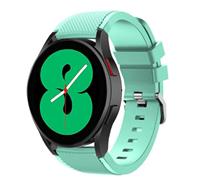 Strap-it Samsung Galaxy Watch 4 - 44mm siliconen bandje (aqua)