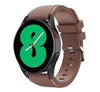Strap-it Samsung Galaxy Watch 4 - 40mm siliconen bandje (koffiebruin)