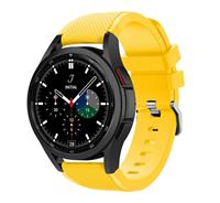 Strap-it Samsung Galaxy Watch 4 Classic 42mm siliconen bandje (geel)