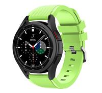 Strap-it Samsung Galaxy Watch 4 Classic 46mm siliconen bandje (lichtgroen)