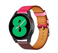 Samsung Galaxy Watch 4 leren bandje (knalroze/roodbruin)