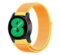 Strap-it Samsung Galaxy Watch 4 - 44mm nylon band (lichtgeel)