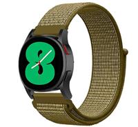 Strap-it Samsung Galaxy Watch 4 - 40mm nylon band (olijf)