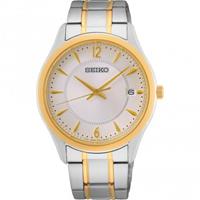 Seiko SUR468P1 Herren Quarzuhr mit Saphirglas Bicolor