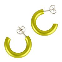 DeMarie Paar Creolen »eloxiertes Aluminium«, Matt/Glanz