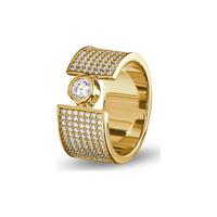 JETTE Damesring GOLDEN PASSION 88312368 Zilver 925