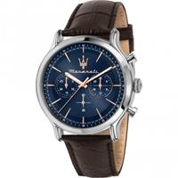 Maserati R8871618014 Herrenuhr Chronograph Epoca Braun/Blau