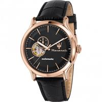 Maserati R8821118009 Herren-Automatikuhr Schwarz/Roségoldfarben
