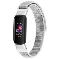 Strap-it Fitbit Luxe nylon bandje (zeeschelp)