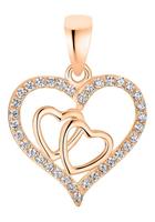 amor Hanger met motief voor dames, 925 Sterling zilver, zirkonia synth. | Hart