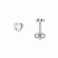 ONE ELEMENT Paar Ohrstecker »Ohrringe / Ohrstecker Herz aus 925 Silber Zirkonia«, Herz
