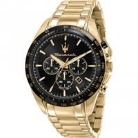Maserati R8873612041 Herrenuhr Chronograph Traguardo Goldfarben/Schwarz