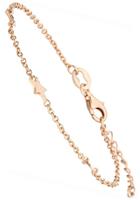 Jobo Armband »Sterne«, 925 Silber roségold vergoldet 19 cm