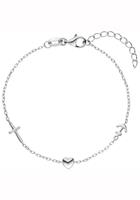 Jobo Armband »Glaube Liebe Hoffnung«, 925 Silber 19 cm