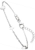 Jobo Armband »Herz Stern«, 925 Silber 19 cm