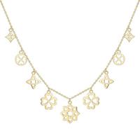 CAÏ Silberkette »925 Silber vergoldet Anhänger«, Collier