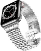 Strap-it Apple Watch Presidential stalen band (zilver)