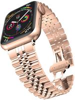 Strap-it Apple Watch Jubilee stalen band (rosé goud)