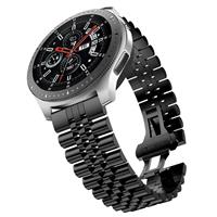 Strap-it Samsung Galaxy Watch 46mm Jubilee stalen band (zwart)
