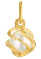 amor Hanger met motief voor dames, goud 585, wasparel