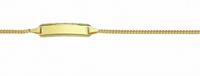 Adelia´s Goldarmband »333 Gold Flach Panzer Armband 14 cm«, 333 Gold Flach Panzerkette Goldschmuck für Damen