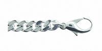 Adelia´s Silberarmband »925 Silber Flach Panzer Armband 19 cm«, 925 Sterling Silber Flach Panzerkette Silberschmuck für Damen