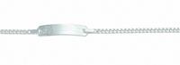 Adelia´s Silberarmband »925 Silber Flach Panzer Armband 14 cm«, 925 Sterling Silber Flach Panzerkette Silberschmuck für Damen