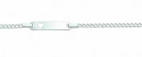 Adelia´s Silberarmband »925 Silber Flach Panzer Armband 14 cm«, 925 Sterling Silber Flach Panzerkette Silberschmuck für Damen