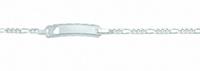 Adelia´s Silberarmband »925 Silber Figaro Armband 14 cm«, 925 Sterling Silber Figarokette Silberschmuck für Damen