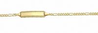 Adelia´s Goldarmband »333 Gold Figaro Armband 14 cm«, 333 Gold Figarokette Goldschmuck für Damen
