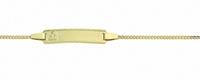 Adelia´s Goldarmband »333 Gold Flach Panzer Armband 14 cm«, 333 Gold Flach Panzerkette Goldschmuck für Damen