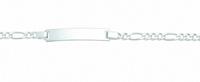 Adelia´s Silberarmband »925 Silber Figaro Armband 18,5 cm«, 925 Sterling Silber Figarokette Silberschmuck für Damen