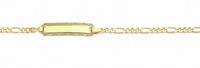 Adelia´s Goldarmband »333 Gold Figaro Armband 14 cm«, 333 Gold Figarokette Goldschmuck für Damen