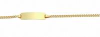 Adelia´s Goldarmband »333 Gold Flach Panzer Armband 16 cm«, 333 Gold Flach Panzerkette Goldschmuck für Damen