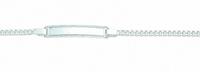 Adelia´s Silberarmband »925 Silber Flach Panzer Armband 18,5 cm«, 925 Sterling Silber Flach Panzerkette Silberschmuck für Damen