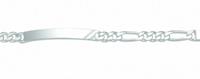 Adelia´s Silberarmband »925 Silber Figaro Armband 19 cm«, 925 Sterling Silber Figarokette Silberschmuck für Damen