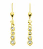 Adelia´s Paar Ohrhänger »333 Gold Ohrringe / Ohrhänger mit Zirkonia«, 333 Gold Goldschmuck für Damen