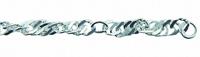 Adelia´s Fußkette »925 Silber Singapur Fußkettchen 25 cm«, 925 Sterling Silber Singapur Kette Silberschmuck für Damen