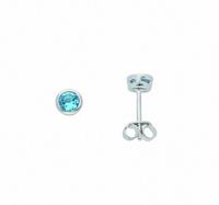 Adelia´s Paar Ohrhänger »925 Silber Ohrringe / Ohrstecker mit Zirkonia Ø 5 mm«, 925 Sterling Silber Silberschmuck für Damen