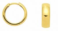 Adelia´s Paar Ohrhänger »333 Gold Ohrringe / Creolen Ø 14 mm«, 333 Gold Goldschmuck für Damen