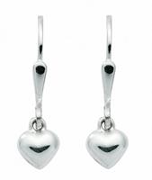 Adelia´s Paar Ohrhänger »925 Silber Ohrringe / Ohrhänger Herz«, 925 Sterling Silber Silberschmuck für Damen