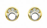 Adelia´s Paar Ohrhänger »333 Gold Ohrringe / Ohrstecker mit Zirkonia«, 333 Gold Goldschmuck für Damen