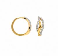 Adelia´s Paar Ohrhänger »333 Gold Ohrringe / Creolen mit Zirkonia«, Goldschmuck für Damen