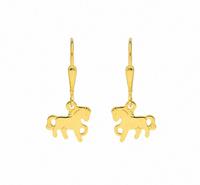 Adelia´s Paar Ohrhänger »333 Gold Ohrringe / Ohrhänger Pferd«, 333 Gold Goldschmuck für Damen