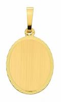 Adelia´s Kettenanhänger »333 Gold Gravurplatte Anhänger«, 333 Gold Goldschmuck für Damen