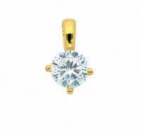 Adelia´s Kettenanhänger »333 Gold Anhänger mit Zirkonia«, Goldschmuck für Damen