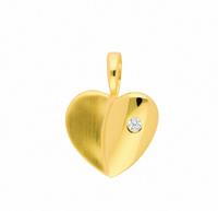 Adelia´s Anhänger Set »333 Gold Anhänger Herz mit Zirkonia«, 333 Gold Goldschmuck für Damen