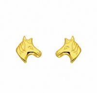 Adelia´s Paar Ohrhänger »333 Gold Ohrringe / Ohrstecker Pferdekopf«, 333 Gold Goldschmuck für Damen