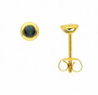 Adelia´s Paar Ohrhänger »585 Gold Ohrringe / Ohrstecker mit Safir«, 585 Gold Goldschmuck für Damen